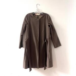 Marni Cotton Belted Trench Coat Size 42